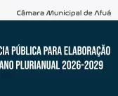 Audiência Pública para elaboração do PPA (Plano Plurianual) 2026-2029